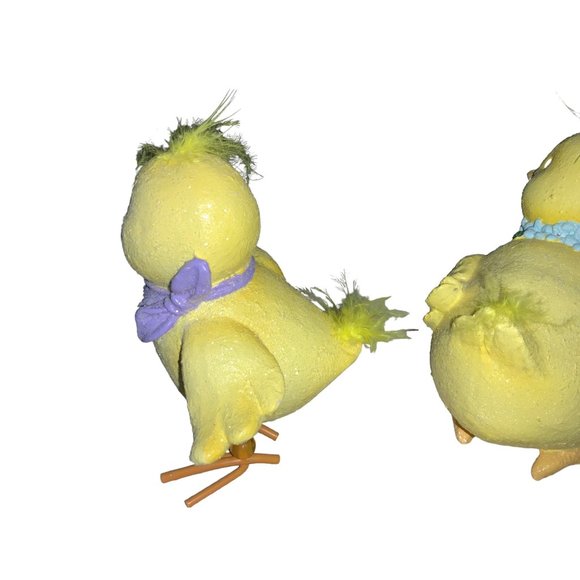 Easter Yellow Chicken Figures - Picture 7 of 13